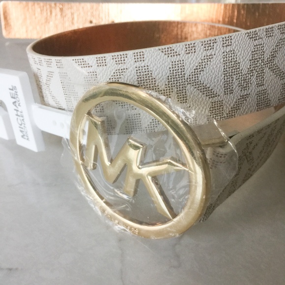 Michael Kors Accessories - Michael Kors Signature Monogram Buckle Belt NWT L